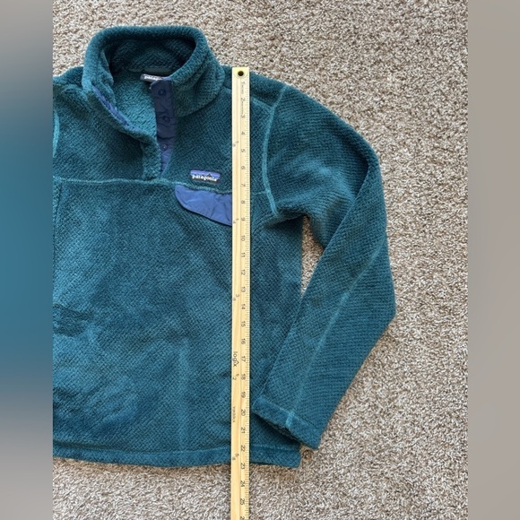Patagonia Re-Tool Snap- T Fleece Sz S green and blue - Picture 9 of 10